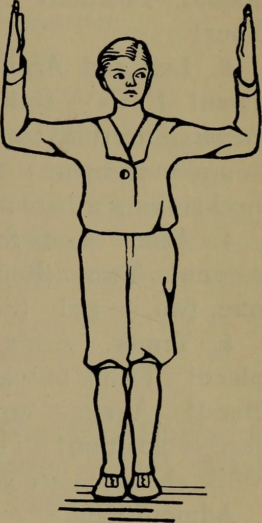 An illustration from Physical training for the elementary schools, gymnastics, games, and rhythmic plays, 1917, leaf 240