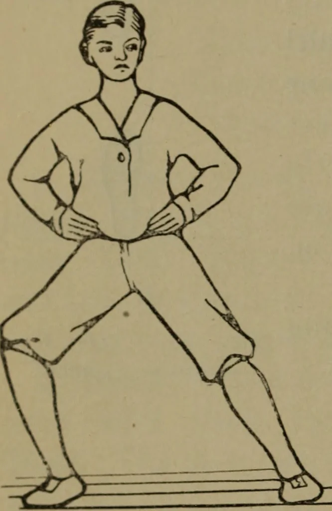 An illustration from Physical training for the elementary schools, gymnastics, games, and rhythmic plays, 1917, leaf 283