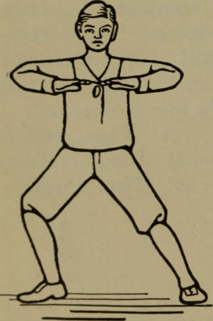 An illustration from Physical training for the elementary schools, gymnastics, games, and rhythmic plays, 1917, leaf 321