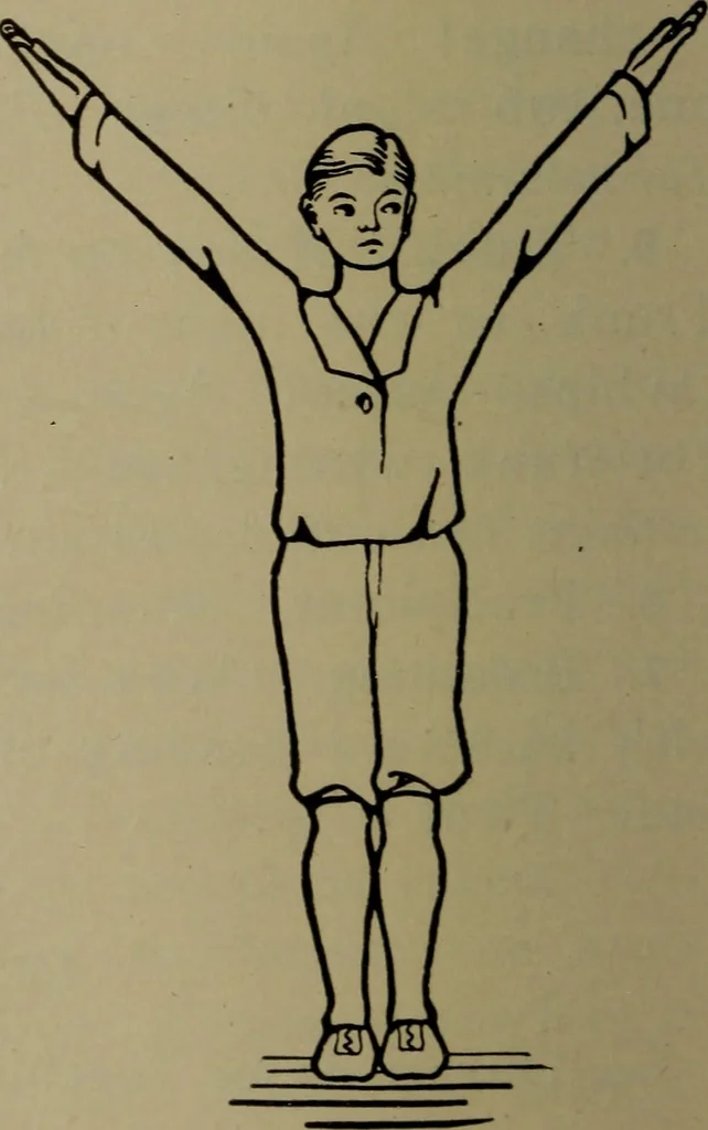An illustration from Physical training for the elementary schools, gymnastics, games, and rhythmic plays, 1917, leaf 321