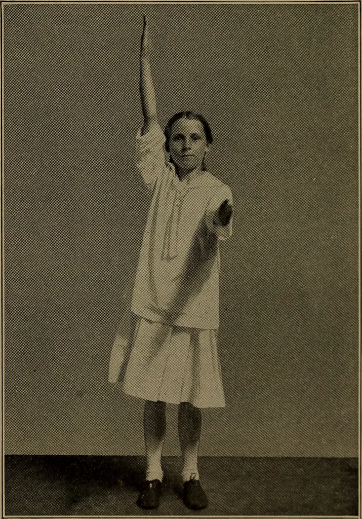 An illustration from Physical training for the elementary schools, gymnastics, games, and rhythmic plays, 1917, leaf 324