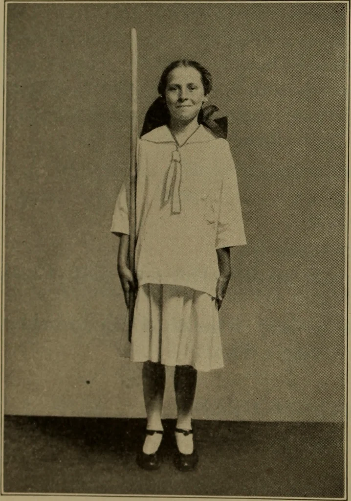 An illustration from Physical training for the elementary schools, gymnastics, games, and rhythmic plays, 1917, leaf 329