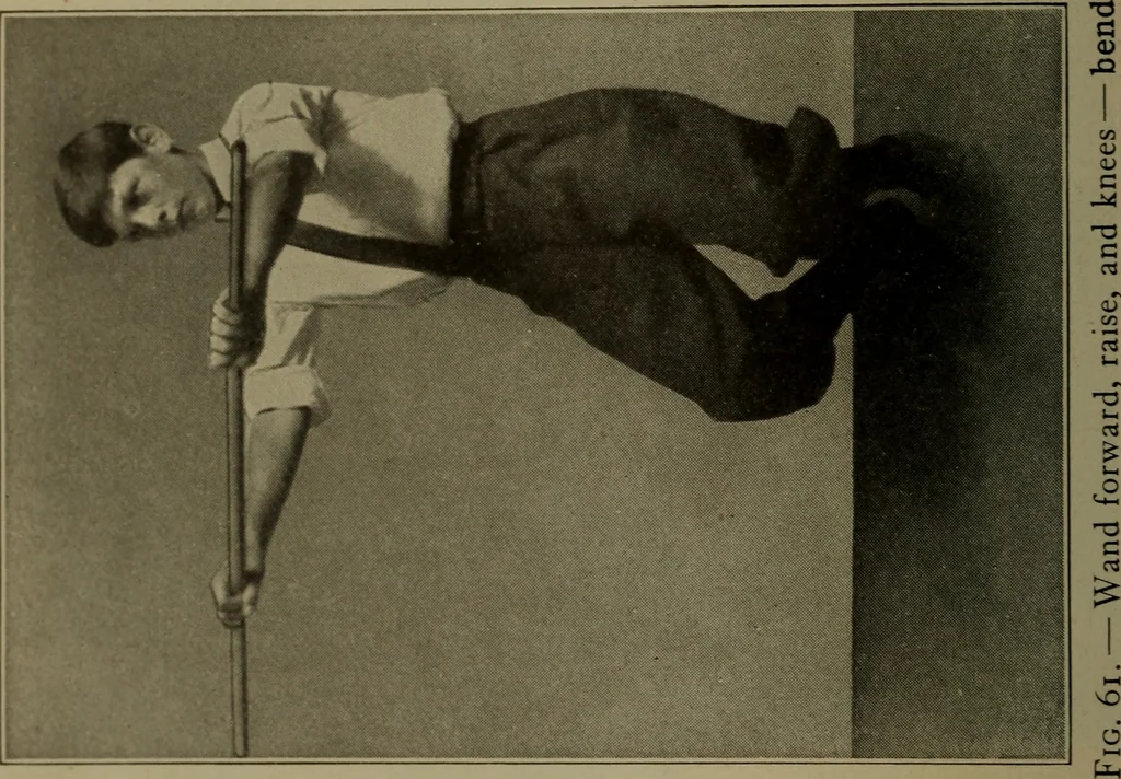 An illustration from Physical training for the elementary schools, gymnastics, games, and rhythmic plays, 1917, leaf 331