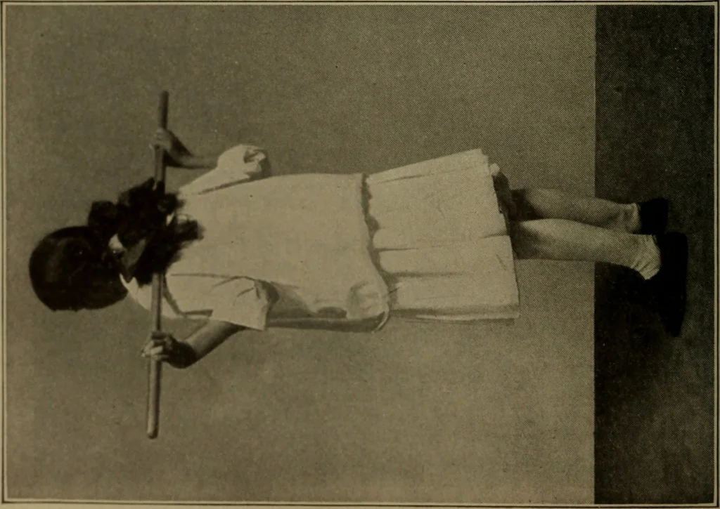 An illustration from Physical training for the elementary schools, gymnastics, games, and rhythmic plays, 1917, leaf 331