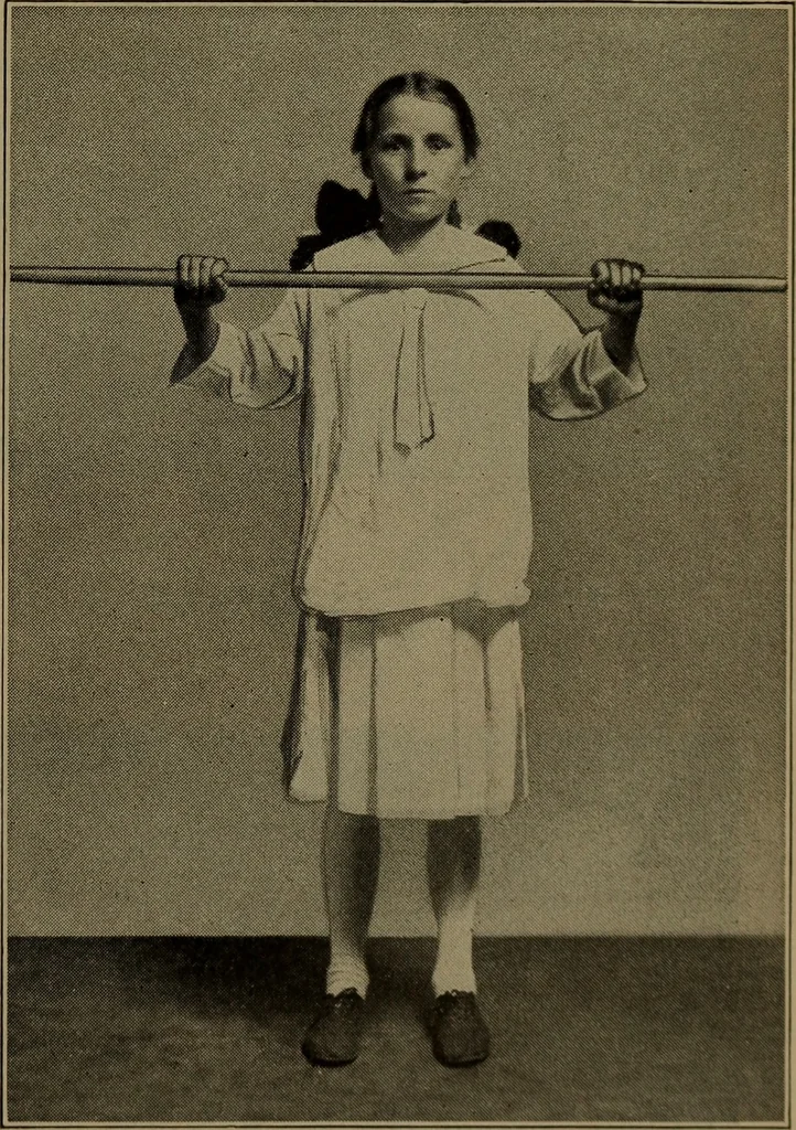 An illustration from Physical training for the elementary schools, gymnastics, games, and rhythmic plays, 1917, leaf 332