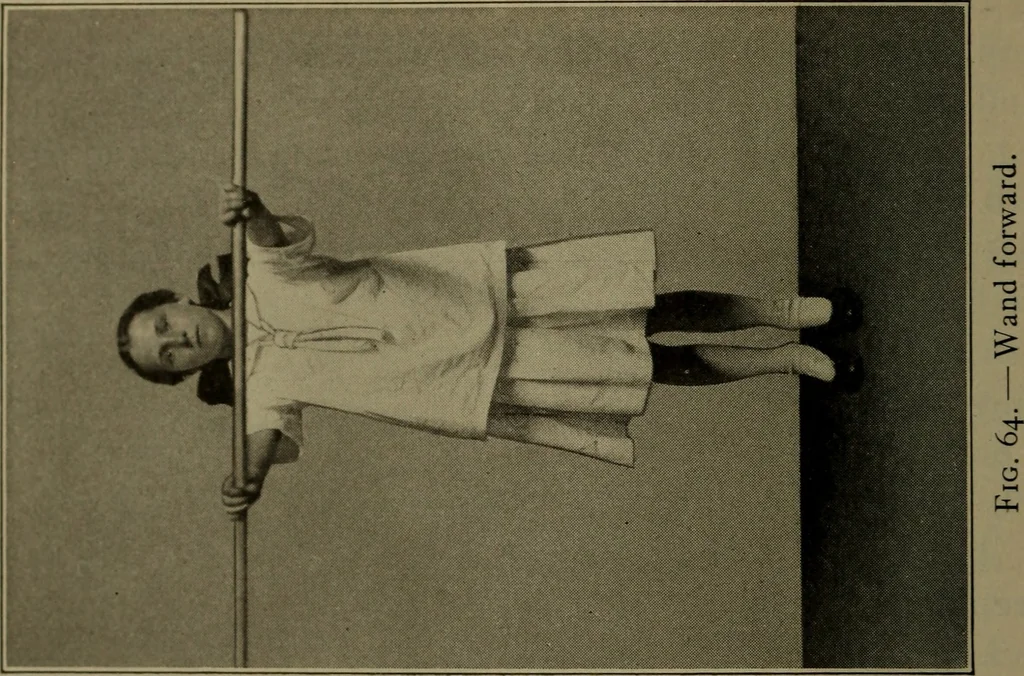 An illustration from Physical training for the elementary schools, gymnastics, games, and rhythmic plays, 1917, leaf 333