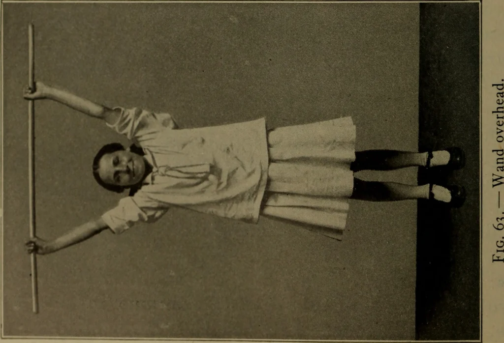An illustration from Physical training for the elementary schools, gymnastics, games, and rhythmic plays, 1917, leaf 333