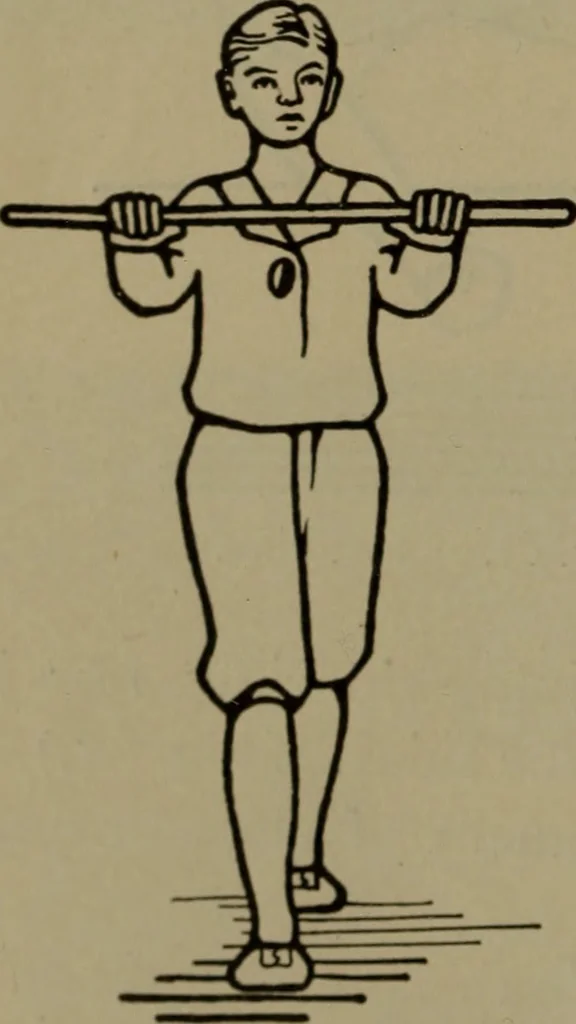 An illustration from Physical training for the elementary schools, gymnastics, games, and rhythmic plays, 1917, leaf 335