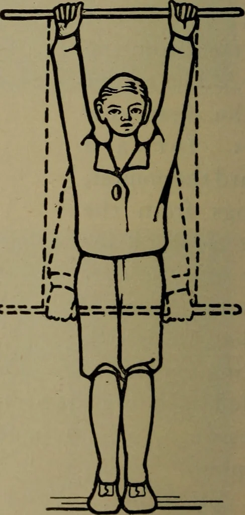 An illustration from Physical training for the elementary schools, gymnastics, games, and rhythmic plays, 1917, leaf 335