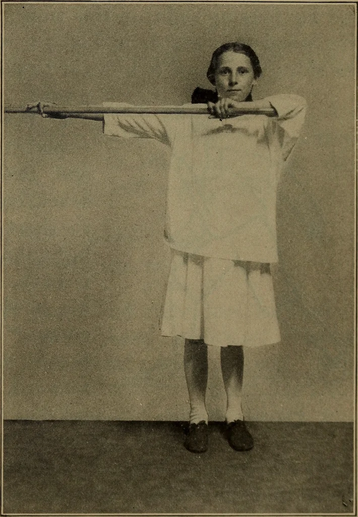 An illustration from Physical training for the elementary schools, gymnastics, games, and rhythmic plays, 1917, leaf 336
