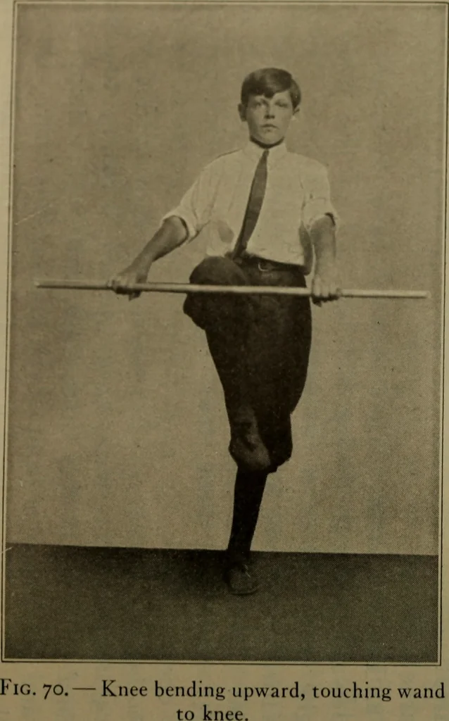 An illustration from Physical training for the elementary schools, gymnastics, games, and rhythmic plays, 1917, leaf 339