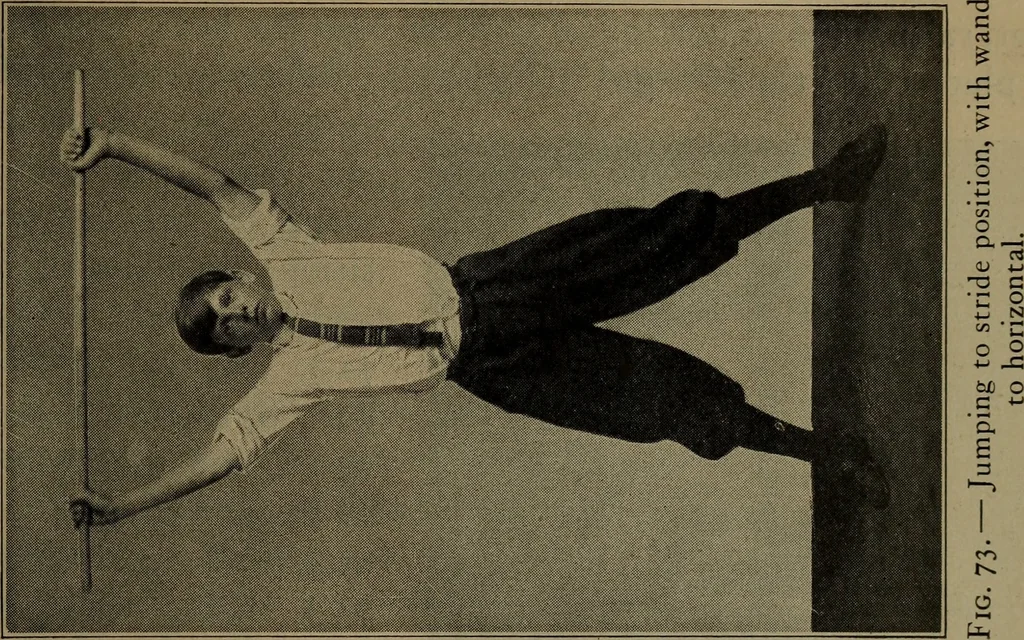 An illustration from Physical training for the elementary schools, gymnastics, games, and rhythmic plays, 1917, leaf 340