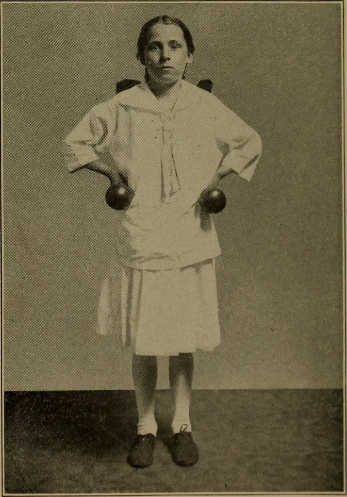 An illustration from Physical training for the elementary schools, gymnastics, games, and rhythmic plays, 1917, leaf 382