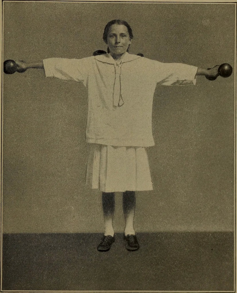 An illustration from Physical training for the elementary schools, gymnastics, games, and rhythmic plays, 1917, leaf 384