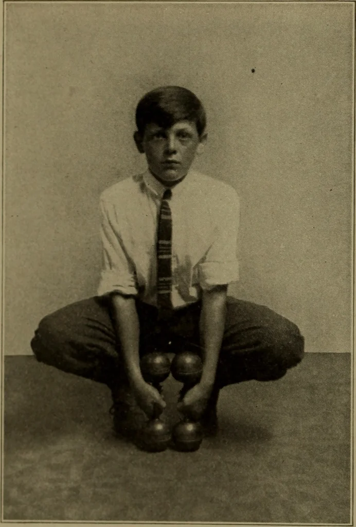 An illustration from Physical training for the elementary schools, gymnastics, games, and rhythmic plays, 1917, leaf 391