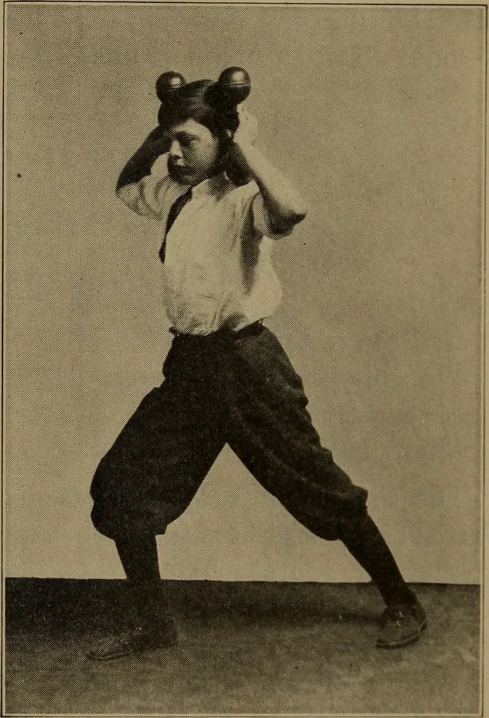 An illustration from Physical training for the elementary schools, gymnastics, games, and rhythmic plays, 1917, leaf 398