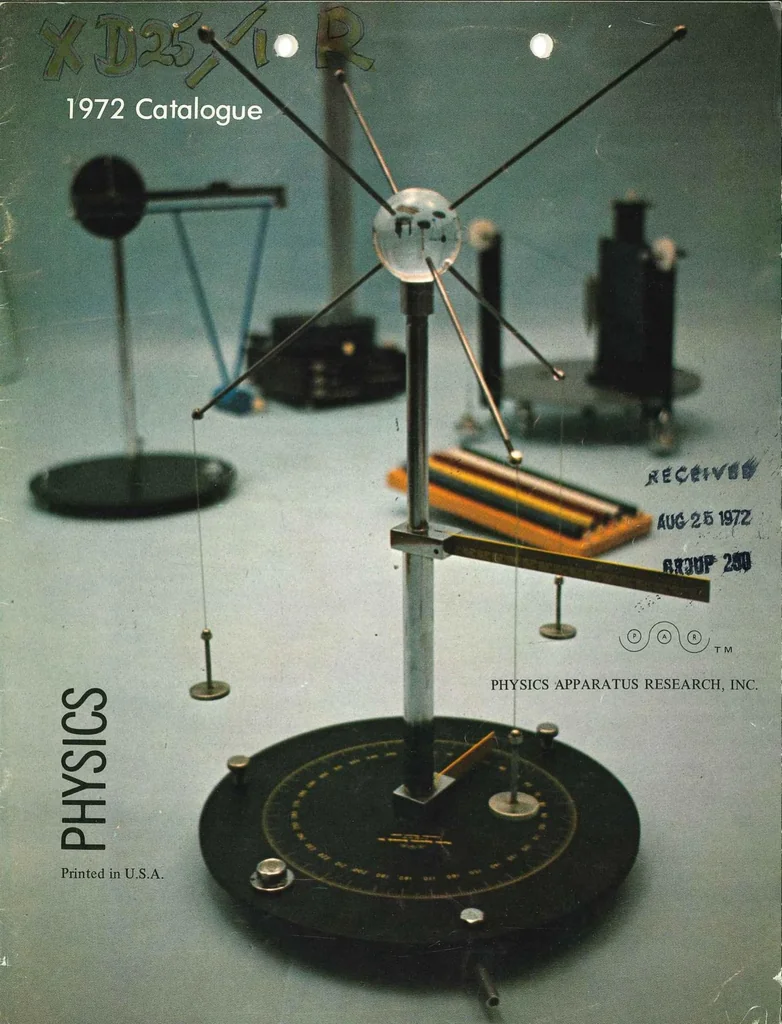 An illustration from Physics Apparatus Catalog 1972, 1972, leaf 0