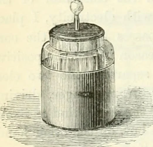 An illustration from Physics, 1884, leaf 105
