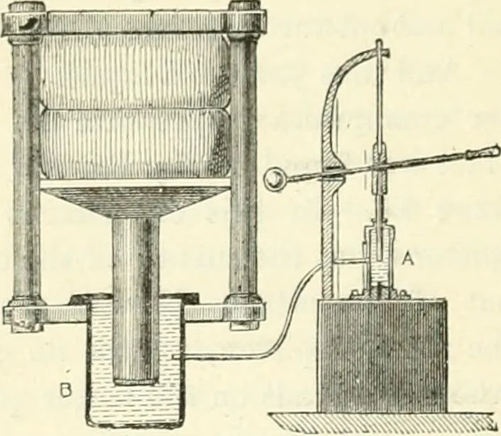 An illustration from Physics, 1884, leaf 33