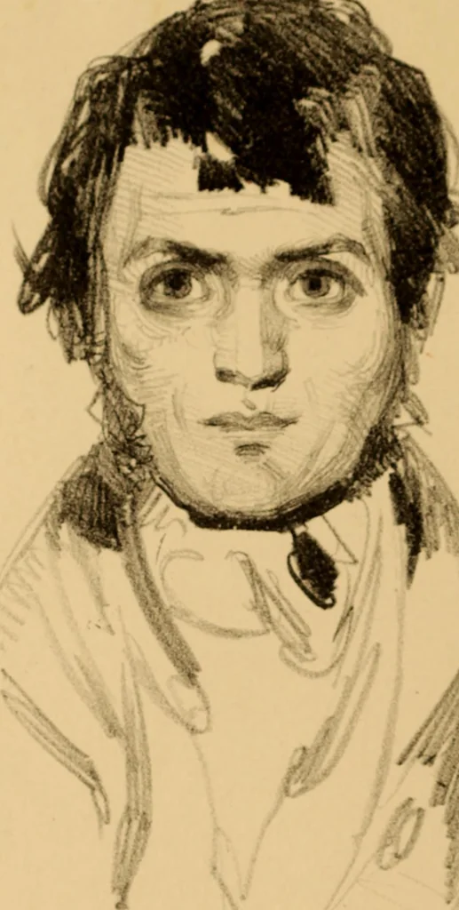 An illustration from The physiognomy of mental diseases, 1838, leaf 269