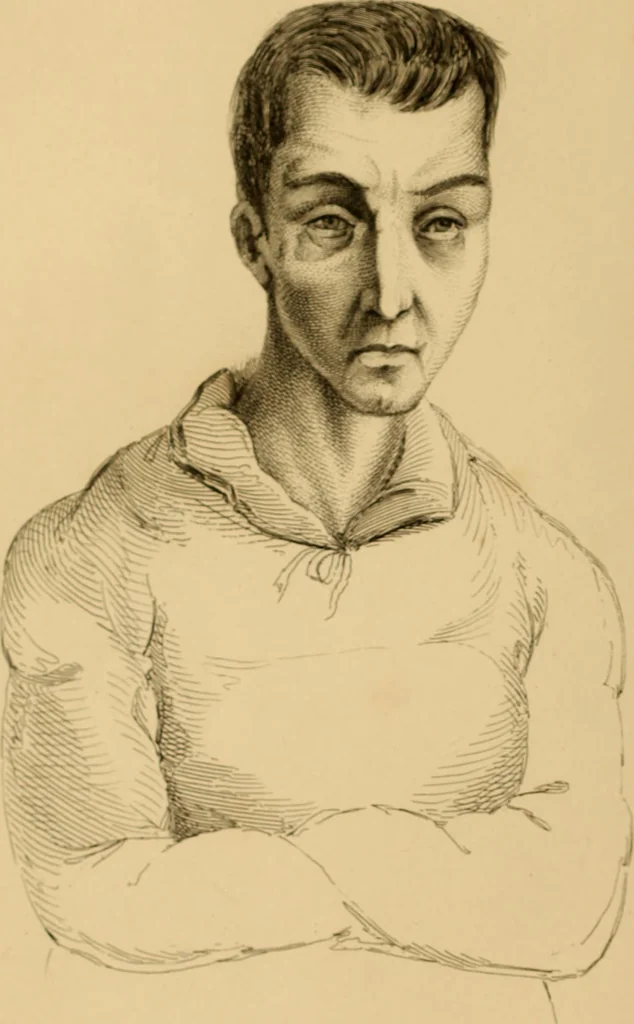An illustration from The physiognomy of mental diseases, 1838, leaf 33