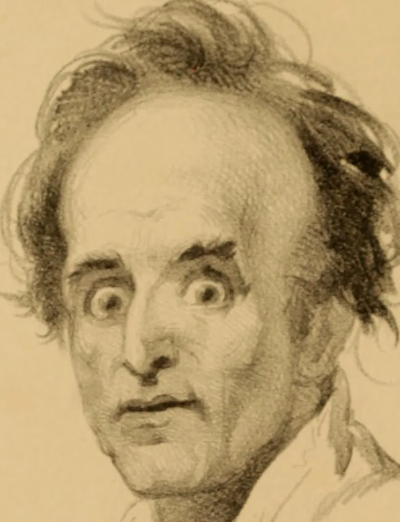 An illustration from The physiognomy of mental diseases, 1838, leaf 65