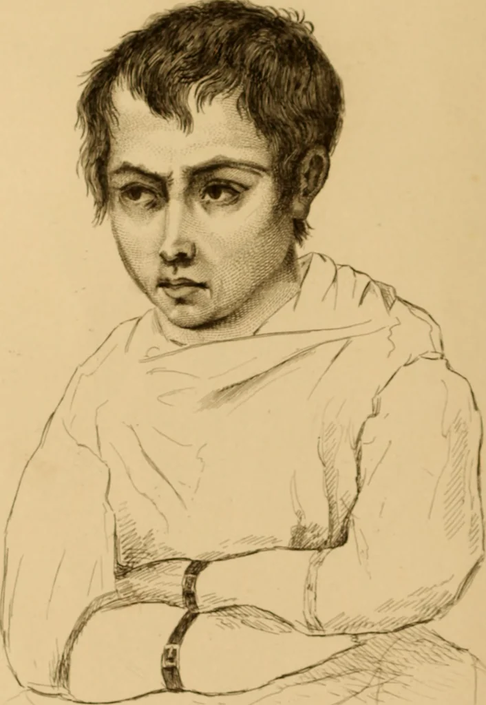 An illustration from The physiognomy of mental diseases, 1838, leaf 83