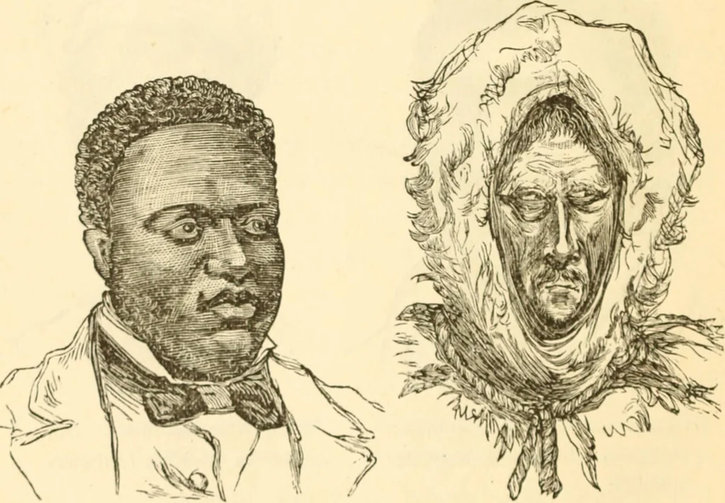 An illustration from Physiognomy illustrated ; or, Nature's revelations of character : a description of the mental, moral, and volitive dispositions of mankind, as manifested in the human form and countenance, 1891, leaf 157