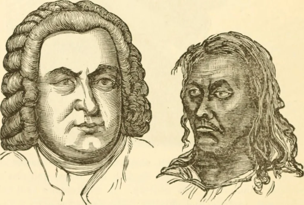 An illustration from Physiognomy illustrated ; or, Nature's revelations of character : a description of the mental, moral, and volitive dispositions of mankind, as manifested in the human form and countenance, 1891, leaf 173