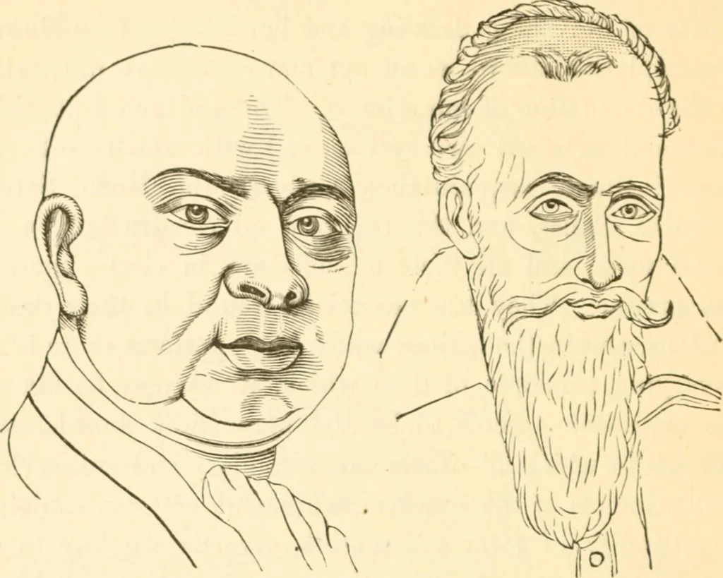 An illustration from Physiognomy illustrated ; or, Nature's revelations of character : a description of the mental, moral, and volitive dispositions of mankind, as manifested in the human form and countenance, 1891, leaf 175