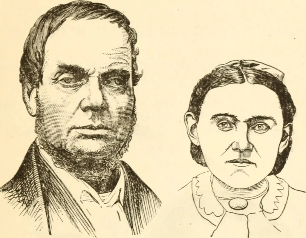 An illustration from Physiognomy illustrated ; or, Nature's revelations of character : a description of the mental, moral, and volitive dispositions of mankind, as manifested in the human form and countenance, 1891, leaf 182