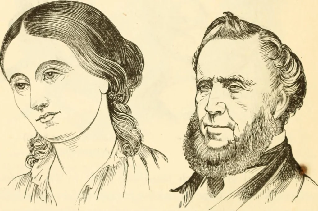 An illustration from Physiognomy illustrated ; or, Nature's revelations of character : a description of the mental, moral, and volitive dispositions of mankind, as manifested in the human form and countenance, 1891, leaf 185