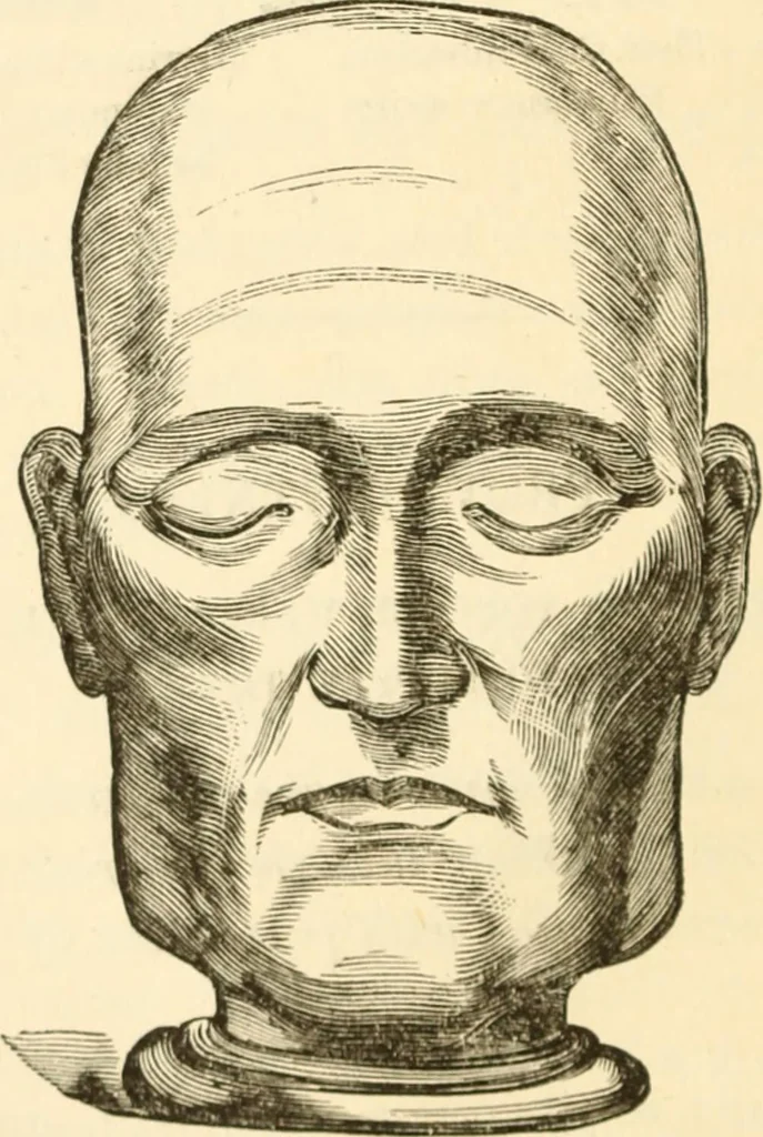 An illustration from Physiognomy illustrated ; or, Nature's revelations of character : a description of the mental, moral, and volitive dispositions of mankind, as manifested in the human form and countenance, 1891, leaf 189