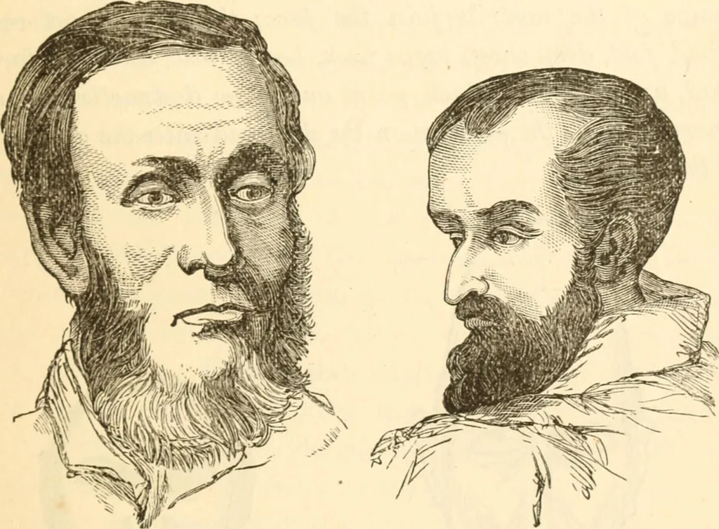 An illustration from Physiognomy illustrated ; or, Nature's revelations of character : a description of the mental, moral, and volitive dispositions of mankind, as manifested in the human form and countenance, 1891, leaf 192