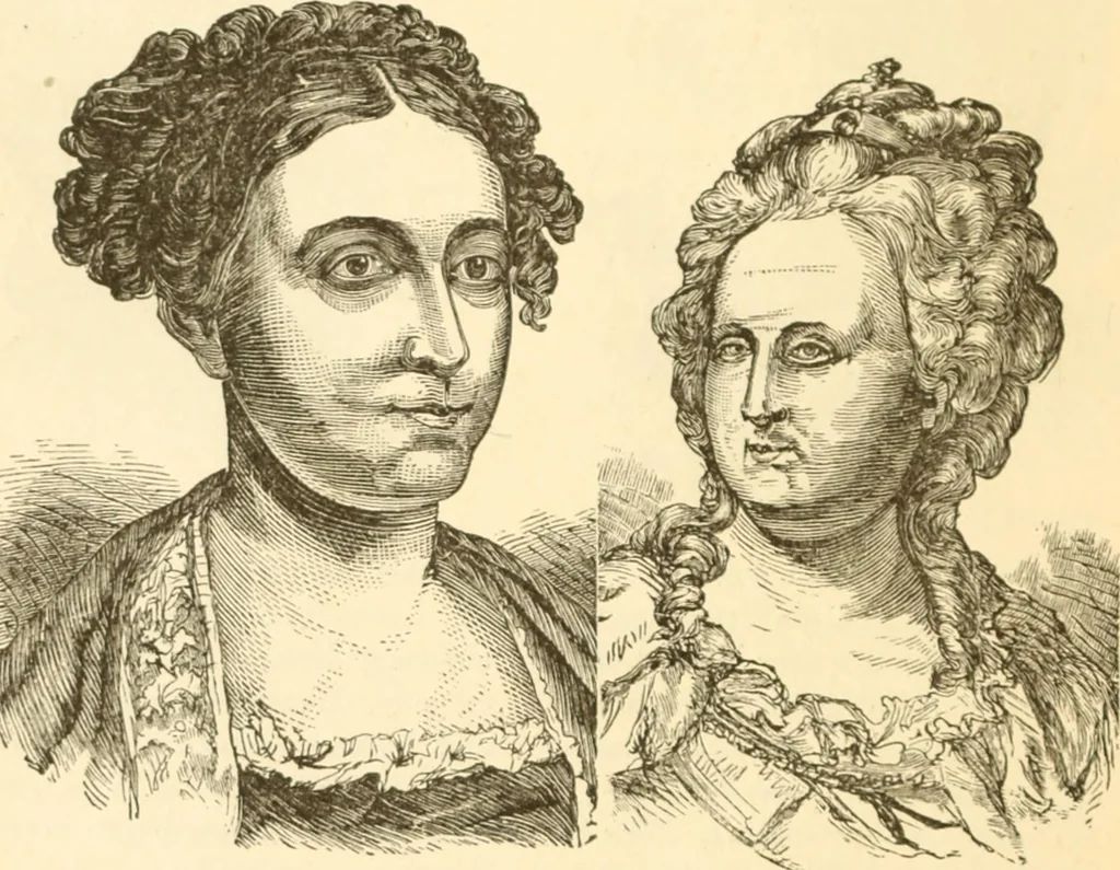An illustration from Physiognomy illustrated ; or, Nature's revelations of character : a description of the mental, moral, and volitive dispositions of mankind, as manifested in the human form and countenance, 1891, leaf 227