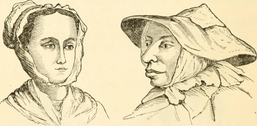 An illustration from Physiognomy illustrated ; or, Nature's revelations of character : a description of the mental, moral, and volitive dispositions of mankind, as manifested in the human form and countenance, 1891, leaf 239