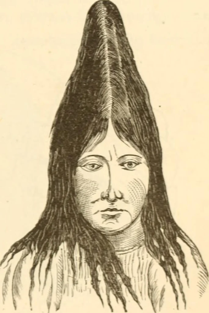 An illustration from Physiognomy illustrated ; or, Nature's revelations of character : a description of the mental, moral, and volitive dispositions of mankind, as manifested in the human form and countenance, 1891, leaf 272