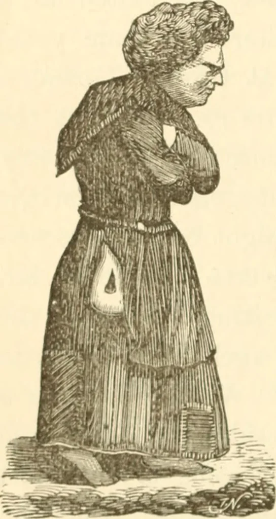 An illustration from Physiognomy illustrated ; or, Nature's revelations of character : a description of the mental, moral, and volitive dispositions of mankind, as manifested in the human form and countenance, 1891, leaf 395