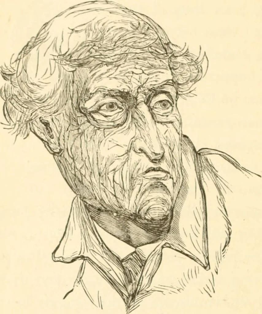 An illustration from Physiognomy illustrated ; or, Nature's revelations of character : a description of the mental, moral, and volitive dispositions of mankind, as manifested in the human form and countenance, 1891, leaf 447