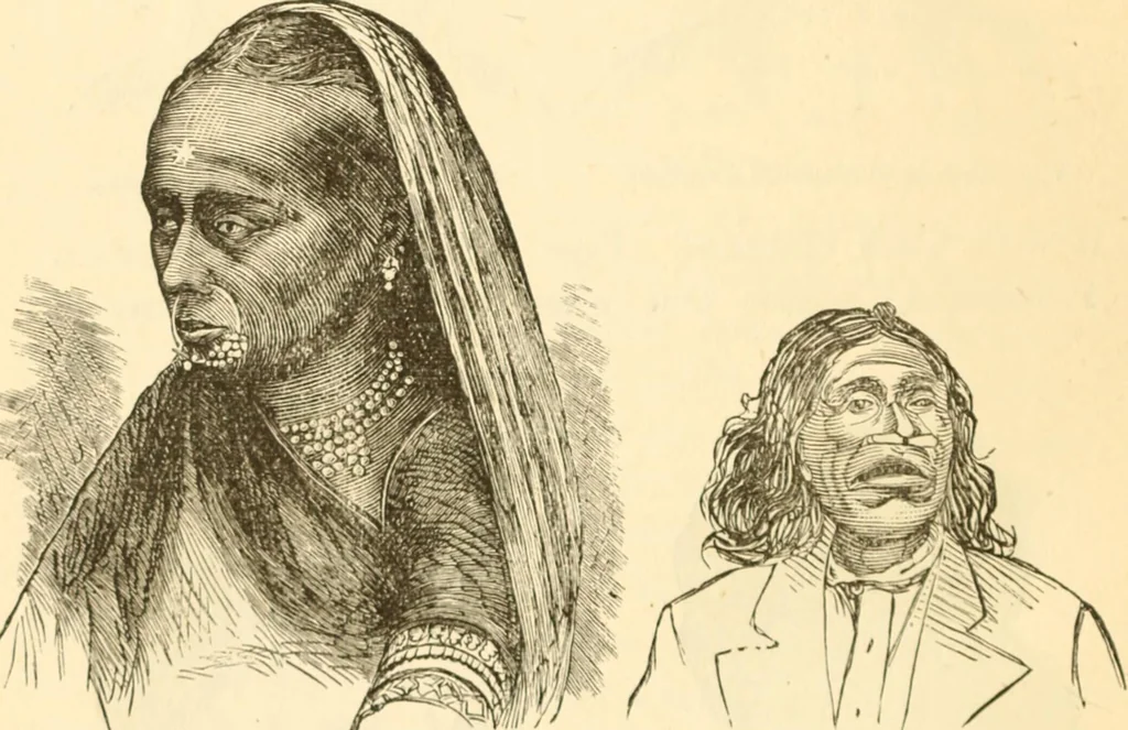 An illustration from Physiognomy illustrated ; or, Nature's revelations of character : a description of the mental, moral, and volitive dispositions of mankind, as manifested in the human form and countenance, 1891, leaf 541