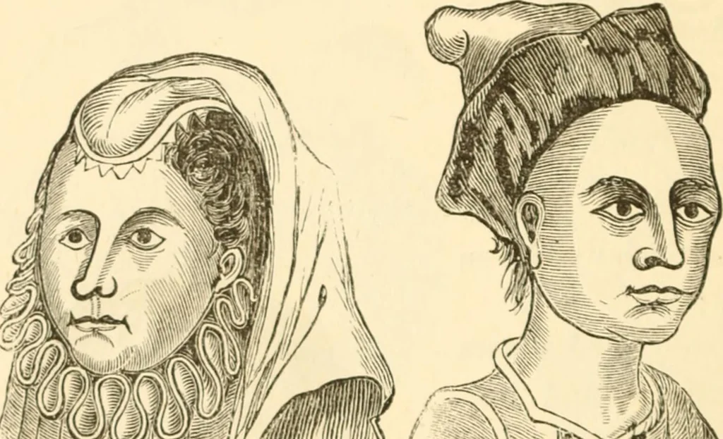 An illustration from Physiognomy illustrated ; or, Nature's revelations of character : a description of the mental, moral, and volitive dispositions of mankind, as manifested in the human form and countenance, 1891, leaf 545