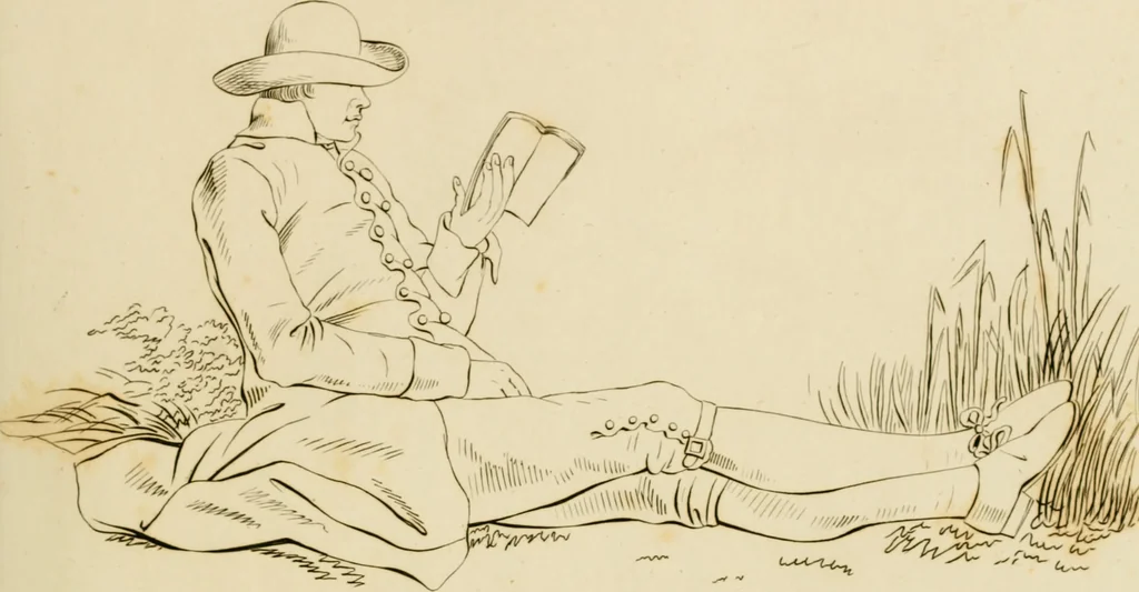 An illustration from Physiognomical sketches by Lavater, 1802, leaf 14