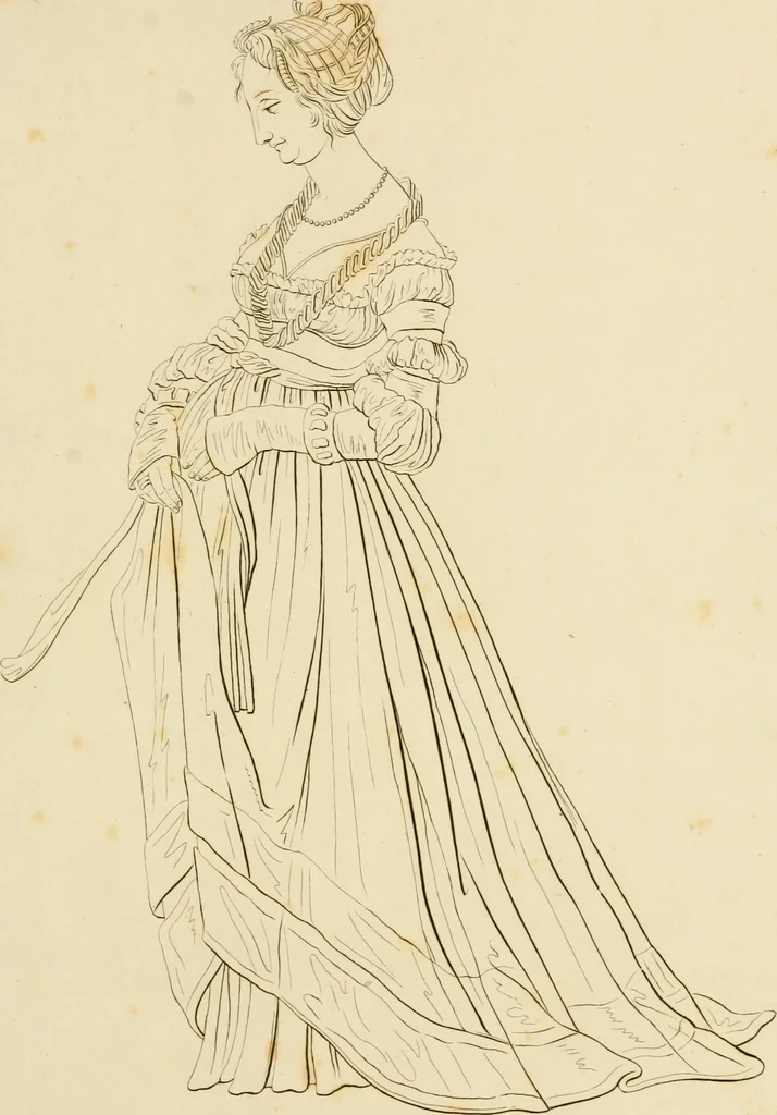 An illustration from Physiognomical sketches by Lavater, 1802, leaf 16