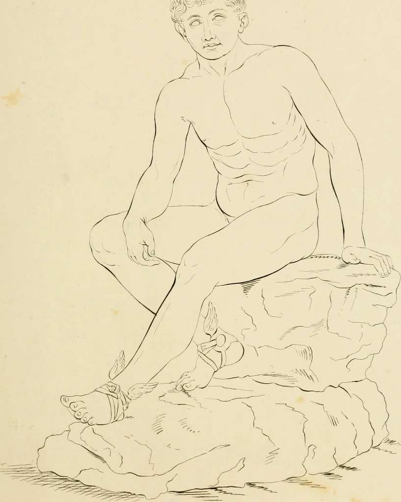An illustration from Physiognomical sketches by Lavater, 1802, leaf 20