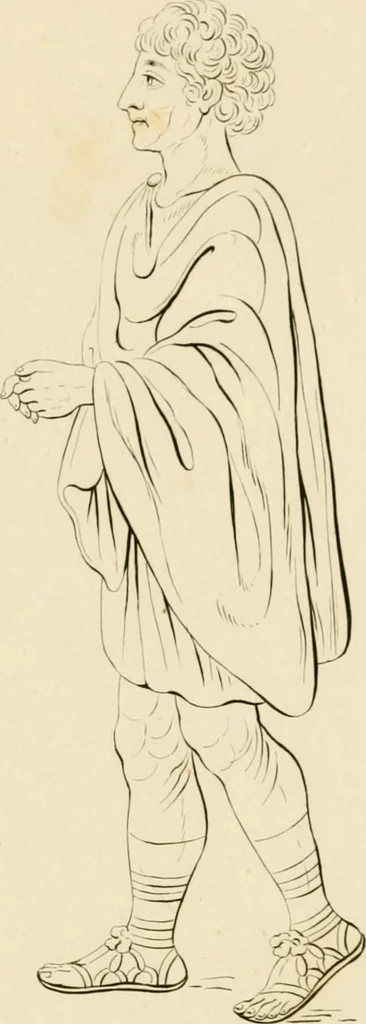 An illustration from Physiognomical sketches by Lavater, 1802, leaf 48