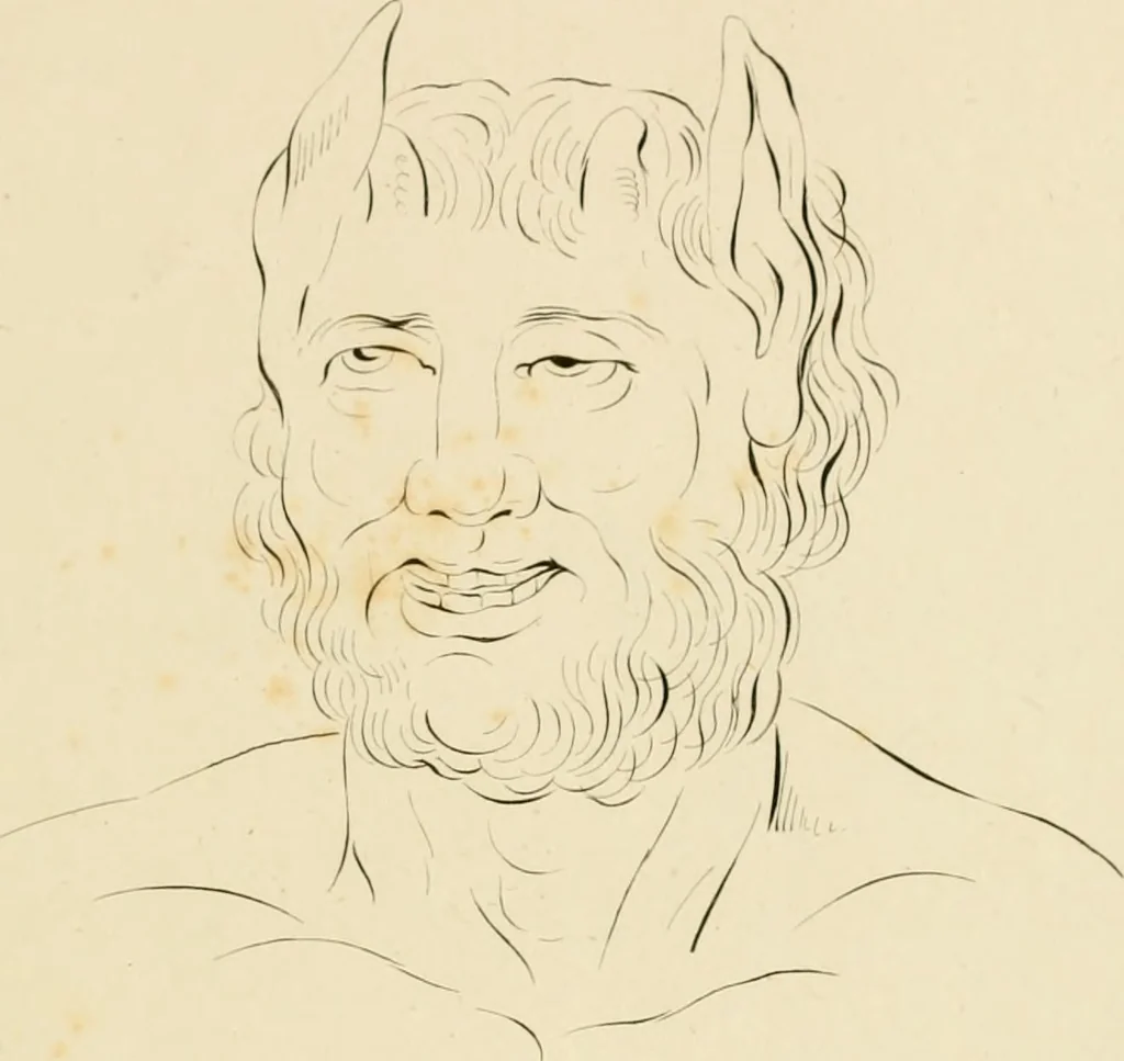 An illustration from Physiognomical sketches by Lavater, 1802, leaf 62