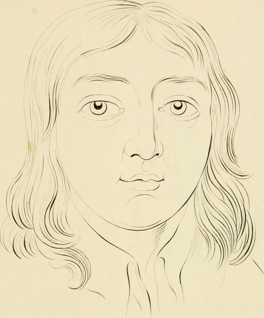 An illustration from Physiognomical sketches by Lavater, 1802, leaf 98
