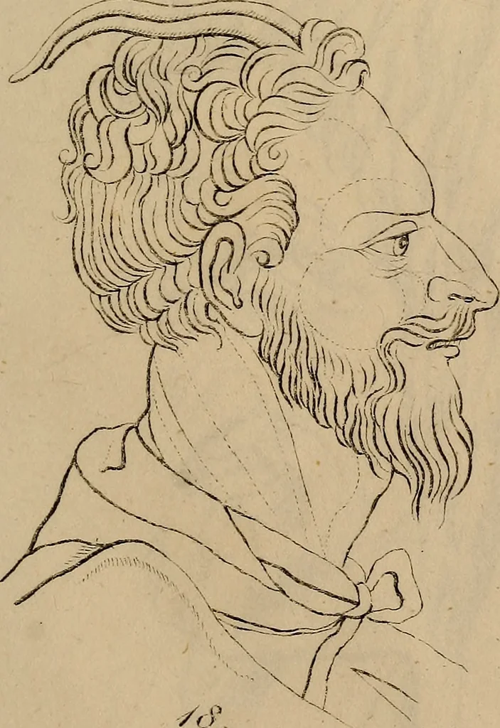 An illustration from Physiognomik. Zur Beförderung der Menschenkenntniss und Menschenliebe, 1829, leaf 182