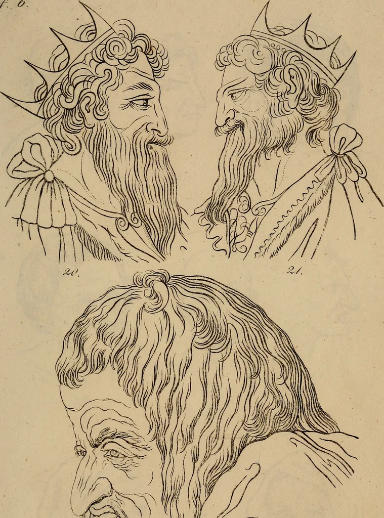 An illustration from Physiognomik. Zur Beförderung der Menschenkenntniss und Menschenliebe, 1829, leaf 184