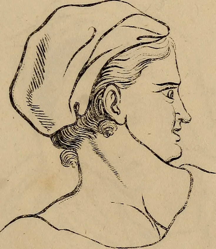 An illustration from Physiognomik. Zur Beförderung der Menschenkenntniss und Menschenliebe, 1829, leaf 186